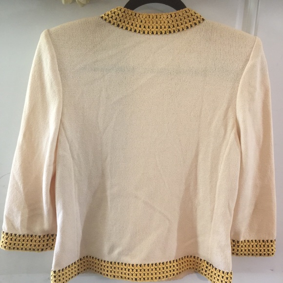 St John Couture 3/4 sleeve zippered blazer - Picture 6 of 8